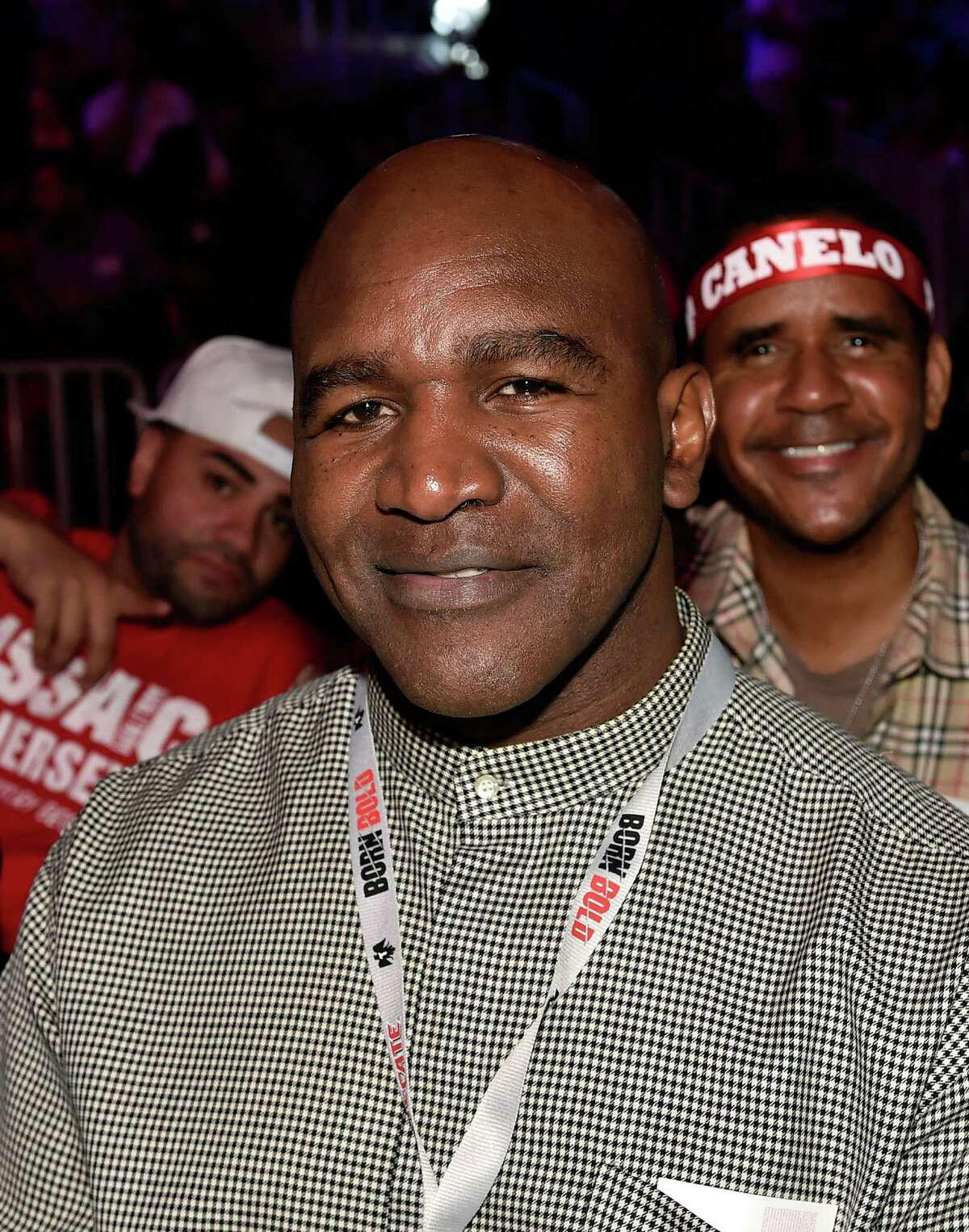 LAS VEGAS, NEVADA - MAY 07: Former professional boxer Evander Holyfield attends the Canelo Alvarez and Amir Khan WBC middleweight title fight at T-Mobile Arena on May 7, 2016 in Las Vegas, Nevada. (Photo by David Becker/Getty Images) ORG XMIT: 605224103