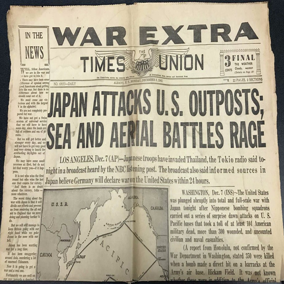 Newspapers react to Pearl Harbor attack The Edwardsville Intelligencer