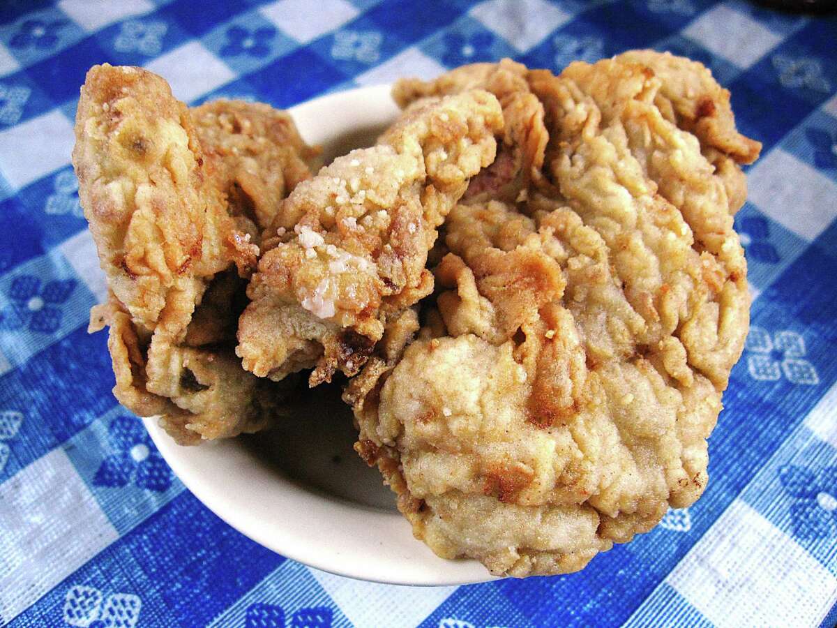 Radicke's Bluebonnet Grill uses boneless thigh meat for its fried chicken.