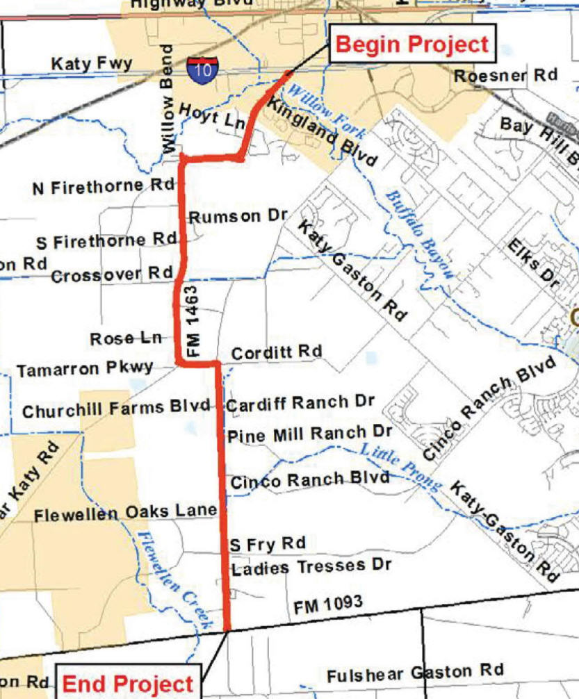 Txdot To Present Plans For Fm 1463 Widening On Dec. 8