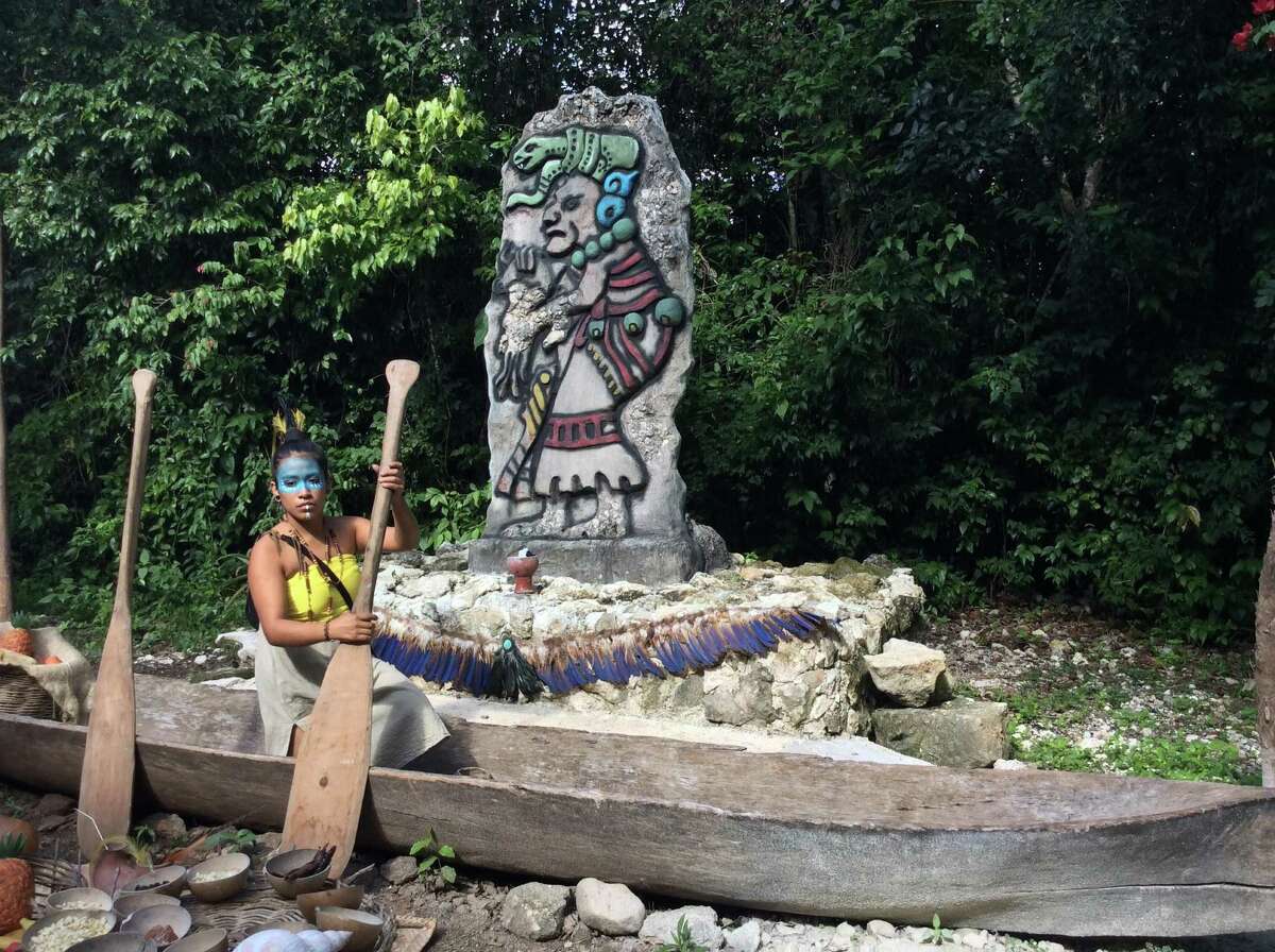 The Mayans traveled far in dugout canoes to visit sacred sites for pilgrimages and to make offerings to their gods.