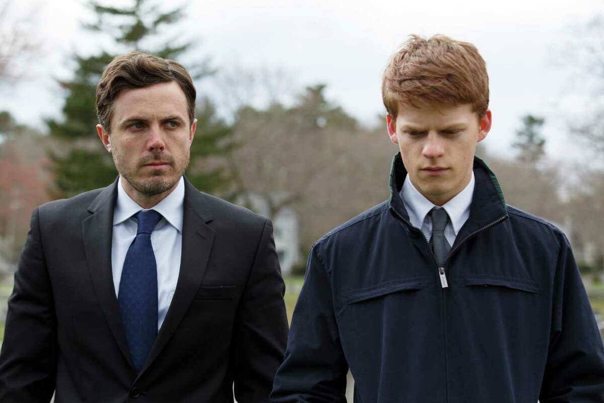This image released by Roadside Attractions and Amazon Studios shows Lucas Hedges, right, and Casey Affleck in a scene from "Manchester By The Sea." The film has been named best film by the National Board of Review, which lavished four awards on Kenneth LonerganÂ?’s New England portrait of grief. In awards announced Tuesday by the National Board of Review, Â?“Manchester by the SeaÂ?” also took best actor for Casey AffleckÂ?’s lead performance, best screenplay for LonerganÂ?’s script and best supporting actor for the breakout performance by Lucas Hedges. (Claire Folger/Roadside Attractions and Amazon Studios via AP)