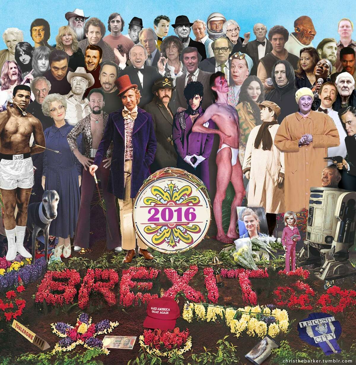 Re-imagining of 'Sgt. Pepper' album cover pays homage to 2016's dead celebs