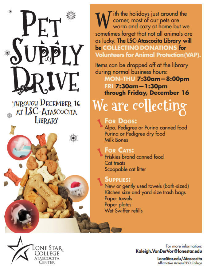 holiday-pet-supply-drive-to-benefit-kingwood-animal-shelter