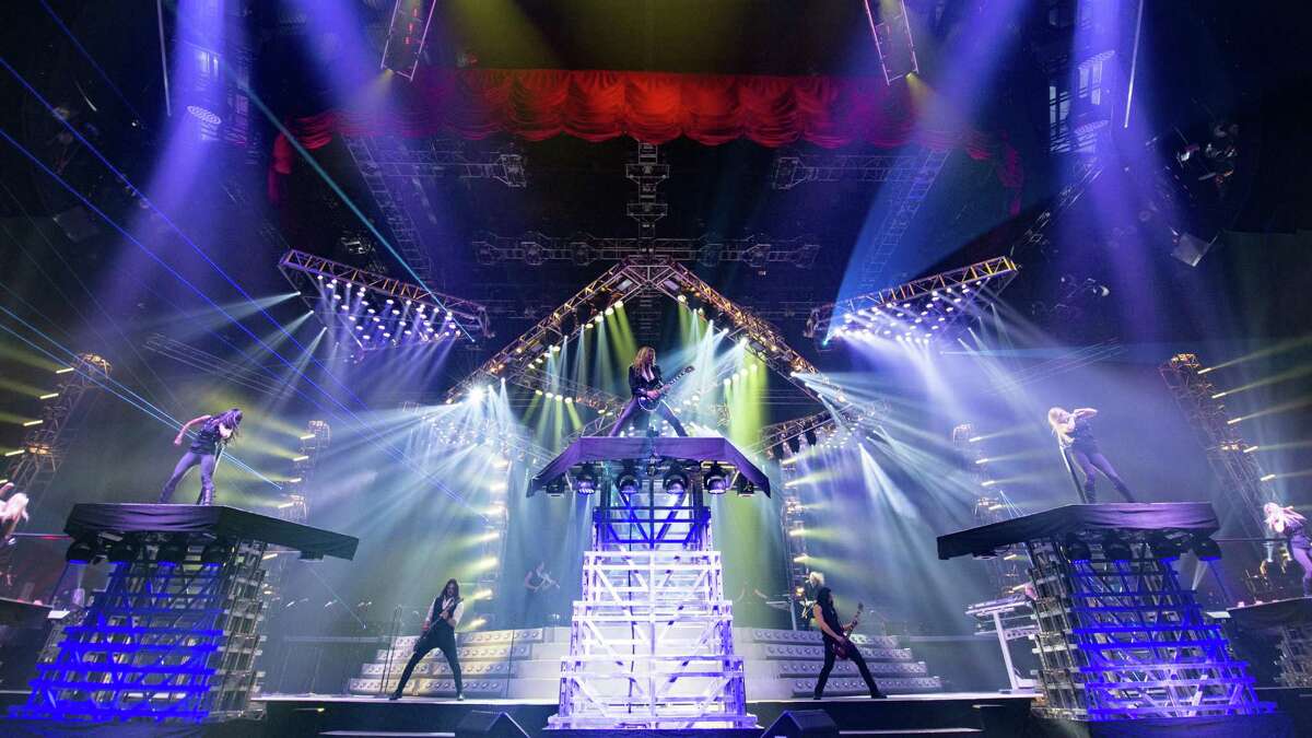 Trans-Siberian Orchestra performs “The Ghosts of Christmas Eve” at the XL Center in Hartford, on Sunday, Dec. 18.