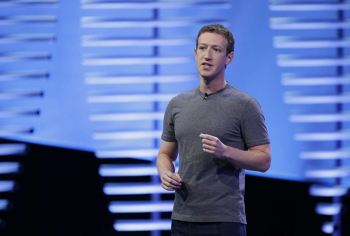 FILE- In this April 12, 2016, file photo, Facebook CEO Mark Zuckerberg speaks during the keynote address at the F8 Facebook Developer Conference in San Francisco. (AP Photo/Eric Risberg, File)