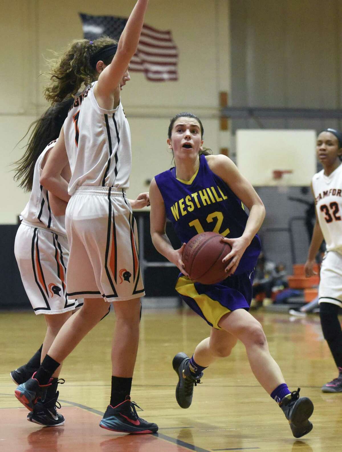 Westhill senior Olivia Wise (12) is a co-captain along with fellow senior Gabby Laccona on the Vikings’ squad. Westhill graduated just two seniors and is looking to turn around a 6-12 record.