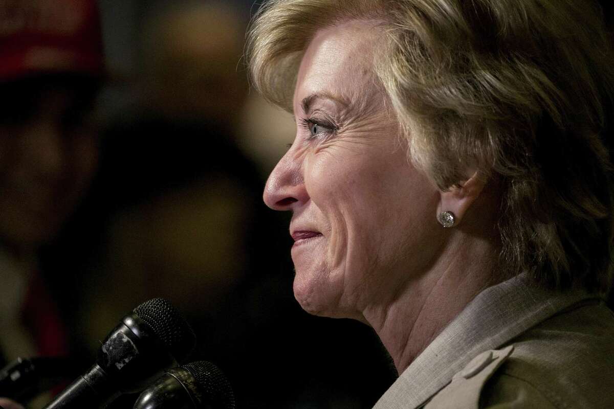 Linda McMahon at Trump Tower in New York on Nov. 30. McMahon, an early supporter of Donald Trump, is the president-elect?’s choice to head up the Small Business Administration.