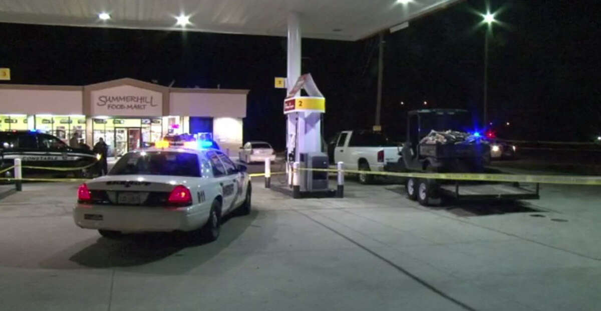An off-duty deputy and his wife were attacked at a Montgomery County gas station, authorities said. 