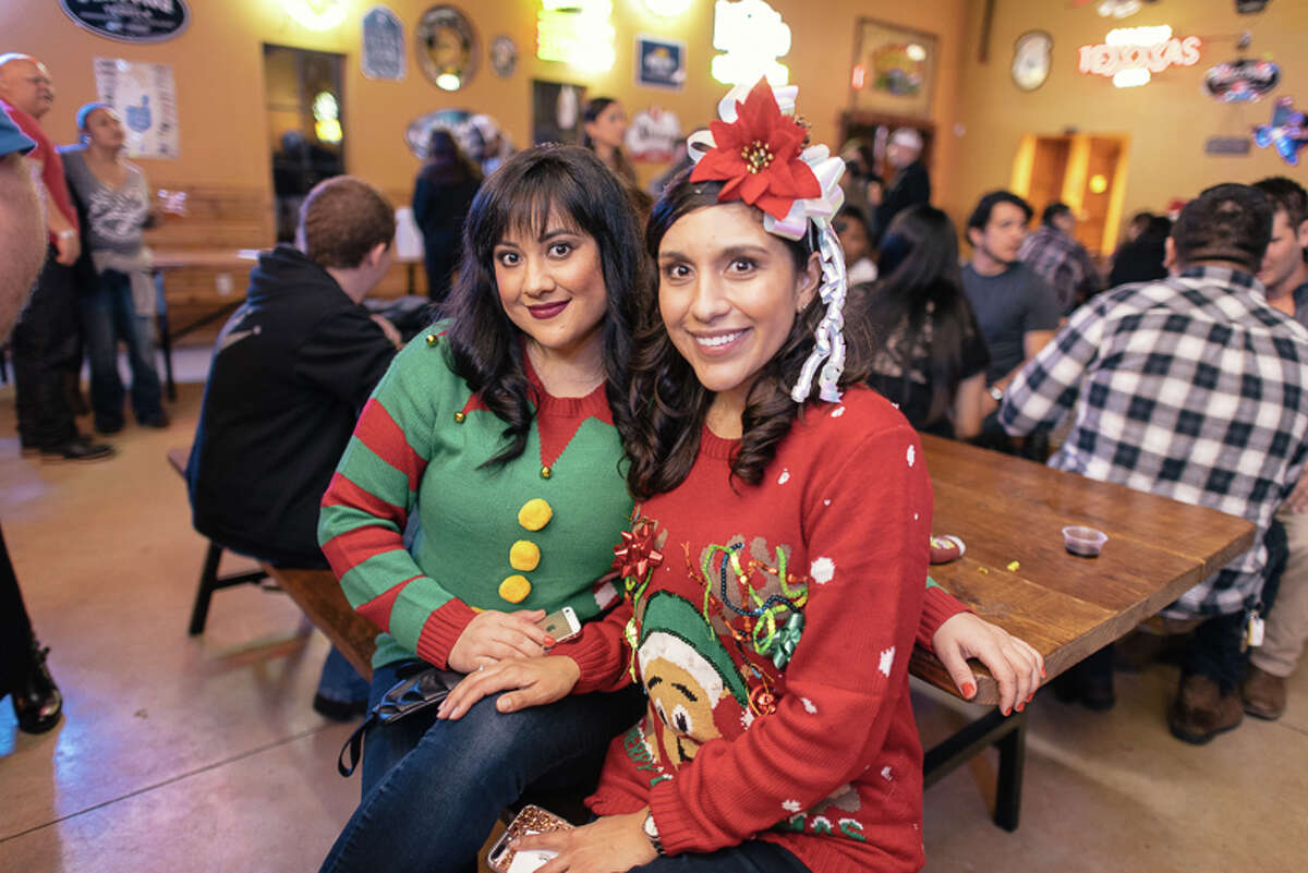 San Antonians donned some quirky fashions as The Well hosted an ugly sweater party on Saturday, Dec. 10, 2016 to raise funds for Rally for Rowan. Rowan, a 10-year-old boy, was diagnosed with a rare disorder called Shwachman-Diamond Syndrome.