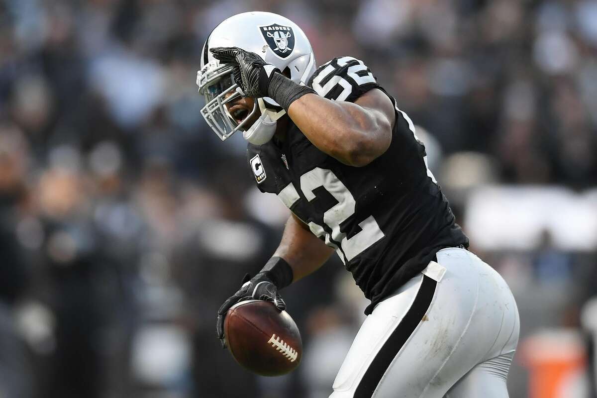 After a slow start, in which he sometimes seemed invisible as the Raiders’ defense leaked yardage, Khalil Mack is on the attack.