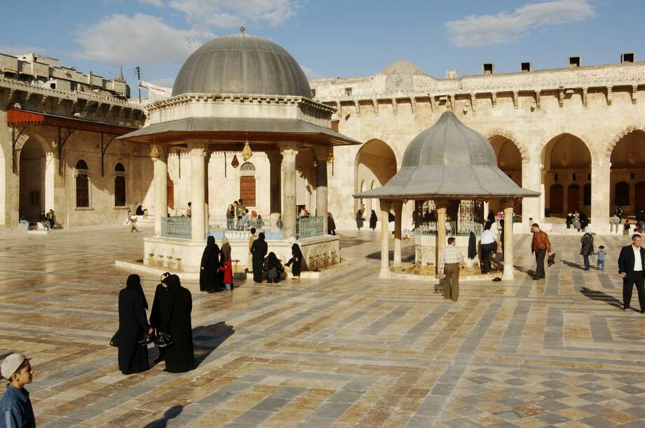 before:02the umayyad great mosque from the 11th century was