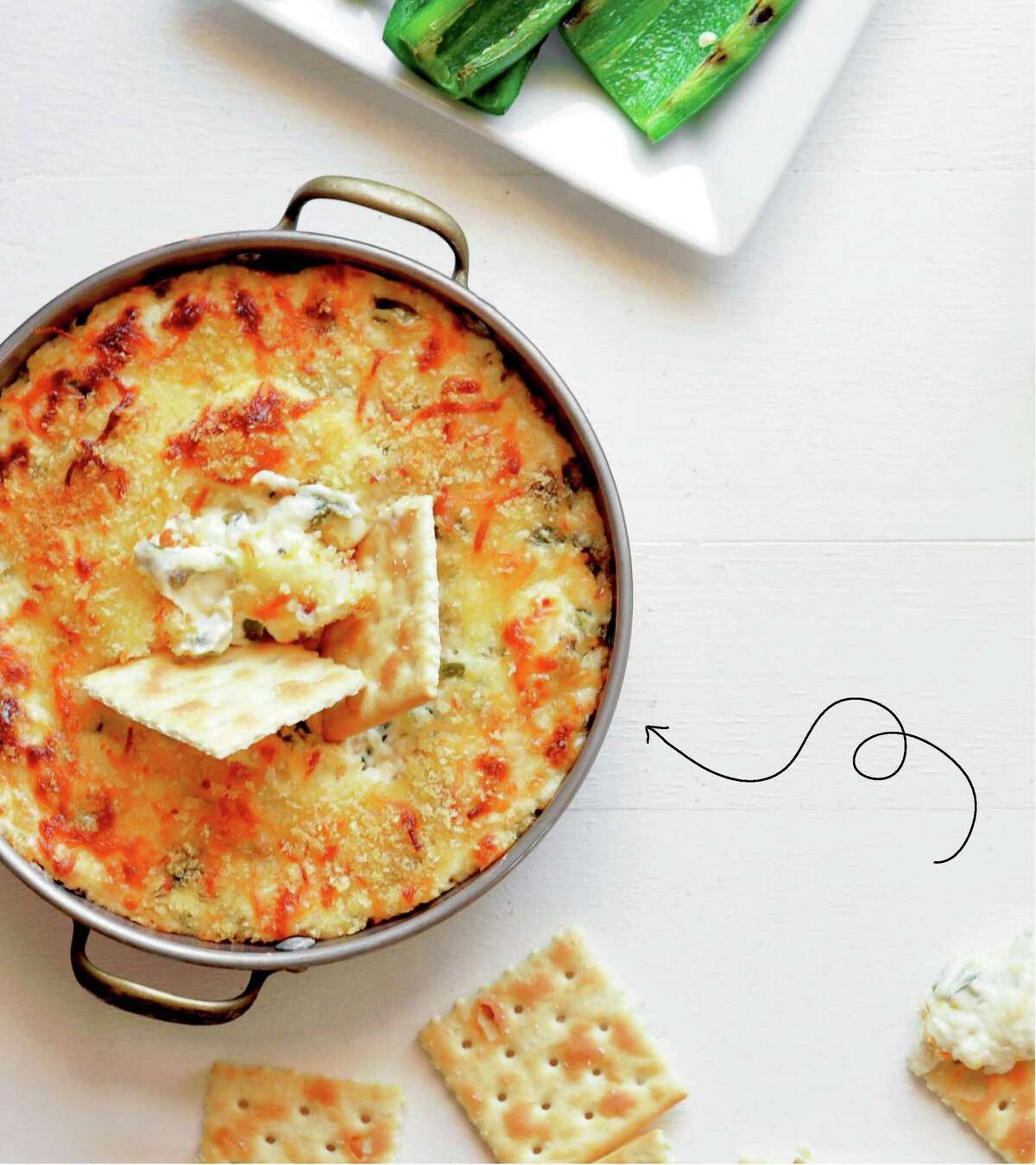 Jalapeno popper dip from "Upscale Downhome: Family Recipes, All Gussied Up" by Rachel Hollis.