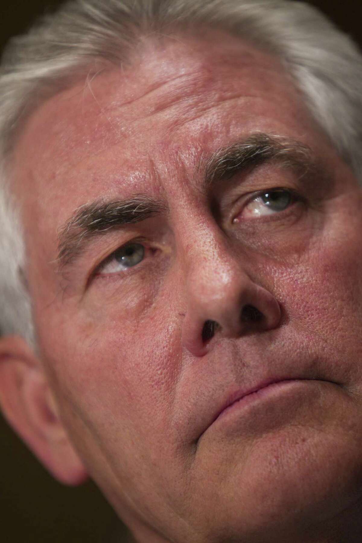 Rex Tillerson, chief executive of Exxon Mobil, testifies before a Senate Finance Committee hearing on oil company subsidies on Capitol Hill in Washington, on May 12, 2011. President-elect Donald Trump on Dec. 13, 2016, officially selected Tillerson to be his secretary of state. In saying he will nominate Tillerson, Trump is dismissing bipartisan concerns that the globe-trotting leader of an energy giant has a too-cozy relationship with Russian President Vladimir Putin. (Stephen Crowley/The New York Times)