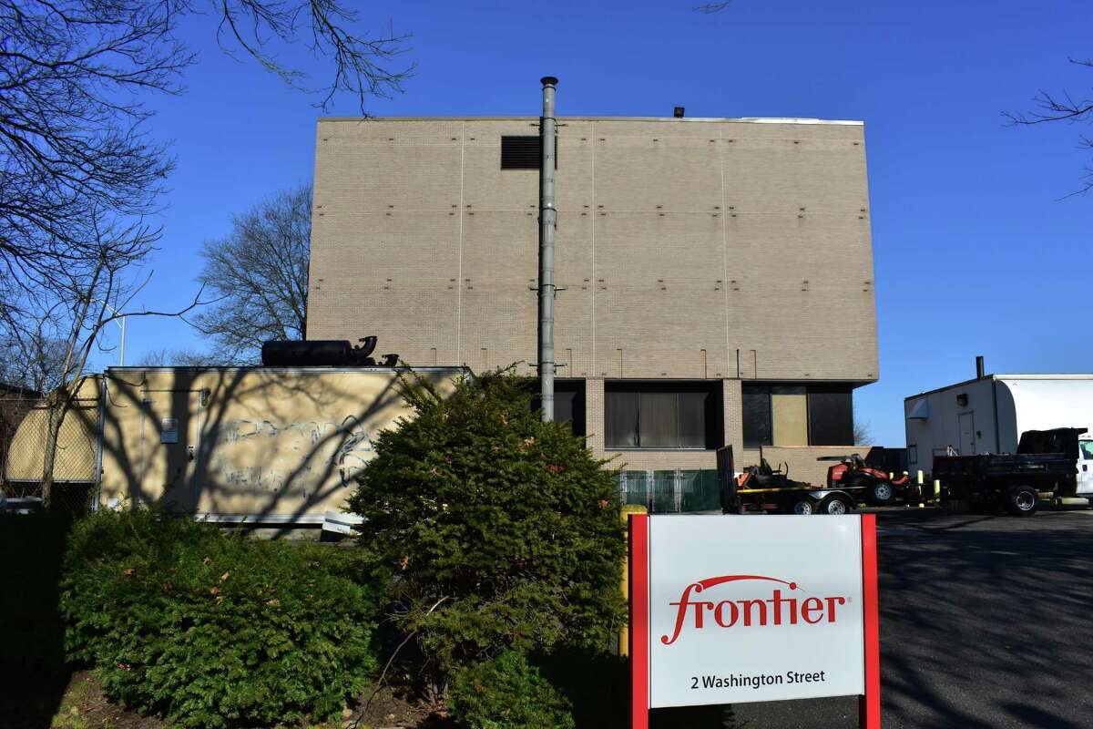 Frontier Communications' central telecommunications office at 2 Washington St. in Norwalk, where the company plans to install a fuel cell in 2017 to generate electricity for the facility.