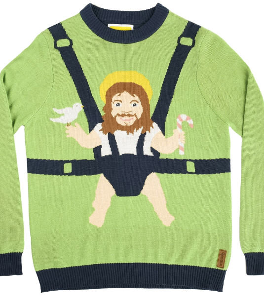 Baby jesus 2025 ugly sweater