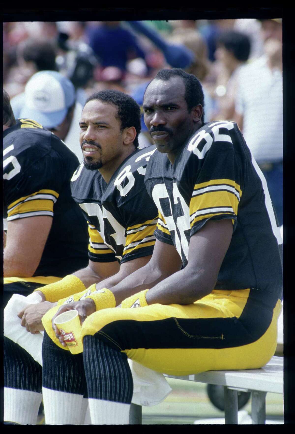 Pittsburgh Steelers #12 Terry Bradshaw, #82 John Stallworth & #31