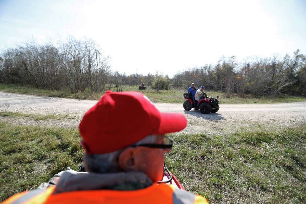 Volunteers with EquuSearch use ATVs to look for Anne-Christine Johnson in League City.