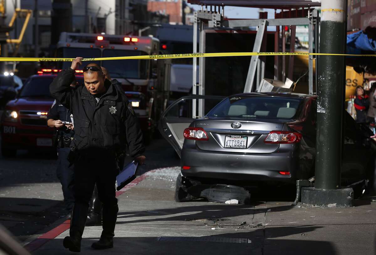 3 still hospitalized following SF crash into Muni stop