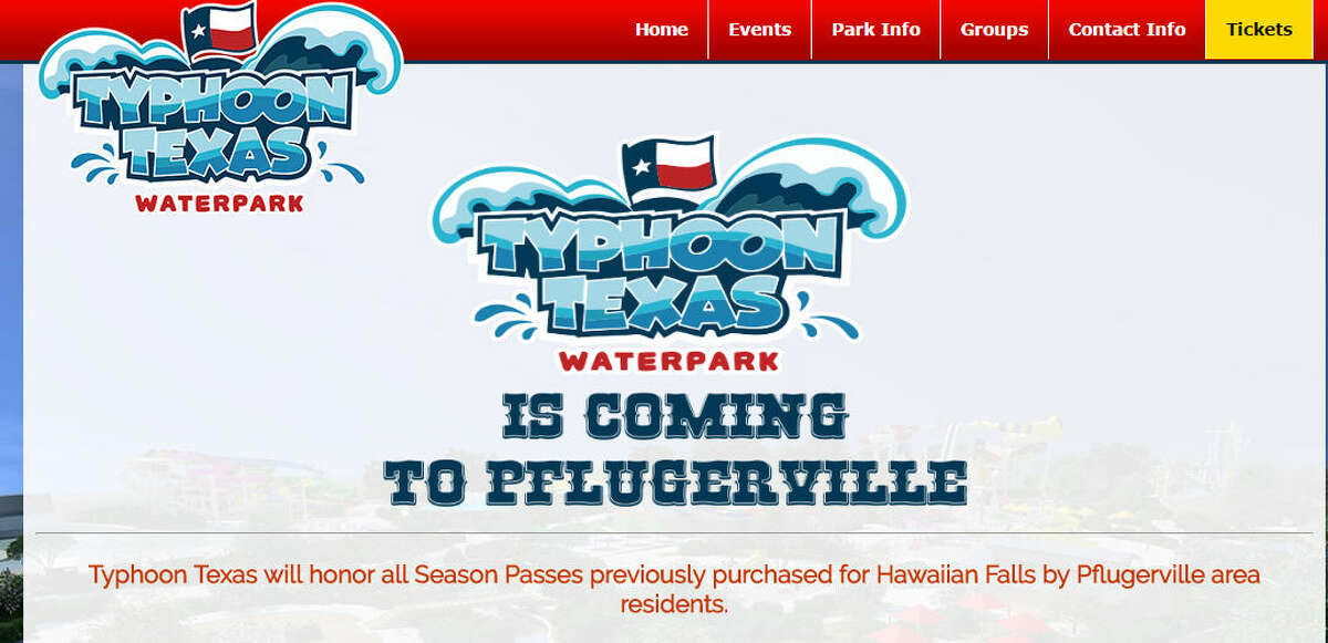 Slipping and sliding in Texas The company running the popular Typhoon Texas Water Park in Katy has announced that it is taking over the old Hawaiian Falls in Pflugerville. Click through the gallery to see more about Typhoon Texas Water Park.