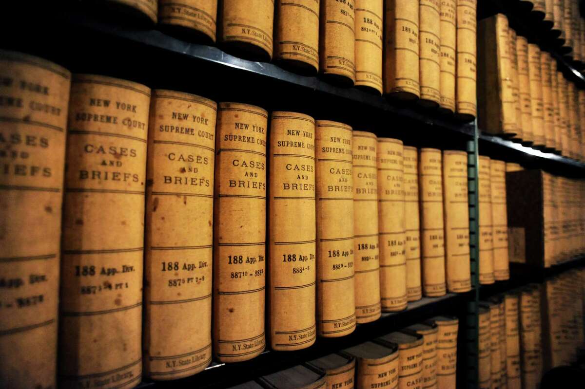 Stored law books are kept in the stacks at the New York State Education Building in Albany, N.Y. (Cindy Schultz / Times Union)
