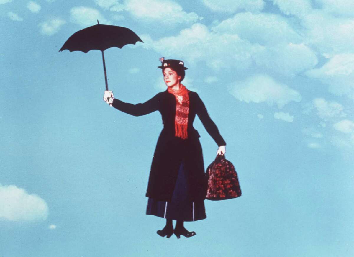 MARY POPPINS - Julie Andrews. HOUCHRON CAPTION (02/04/1999): Just as Julie Andrews brought comfort to a busy household in "Mary Poppins," certain films help us overcome the blahs