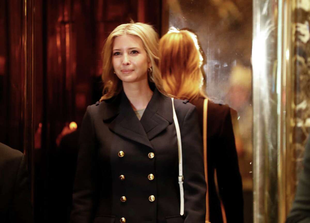 Ivanka Trump, daughter of President-elect Donald Trump, looks out of an elevator as she arrives as at Trump Tower, Monday, Nov. 21, 2016 in New York. AP Photo/Carolyn Kaster)