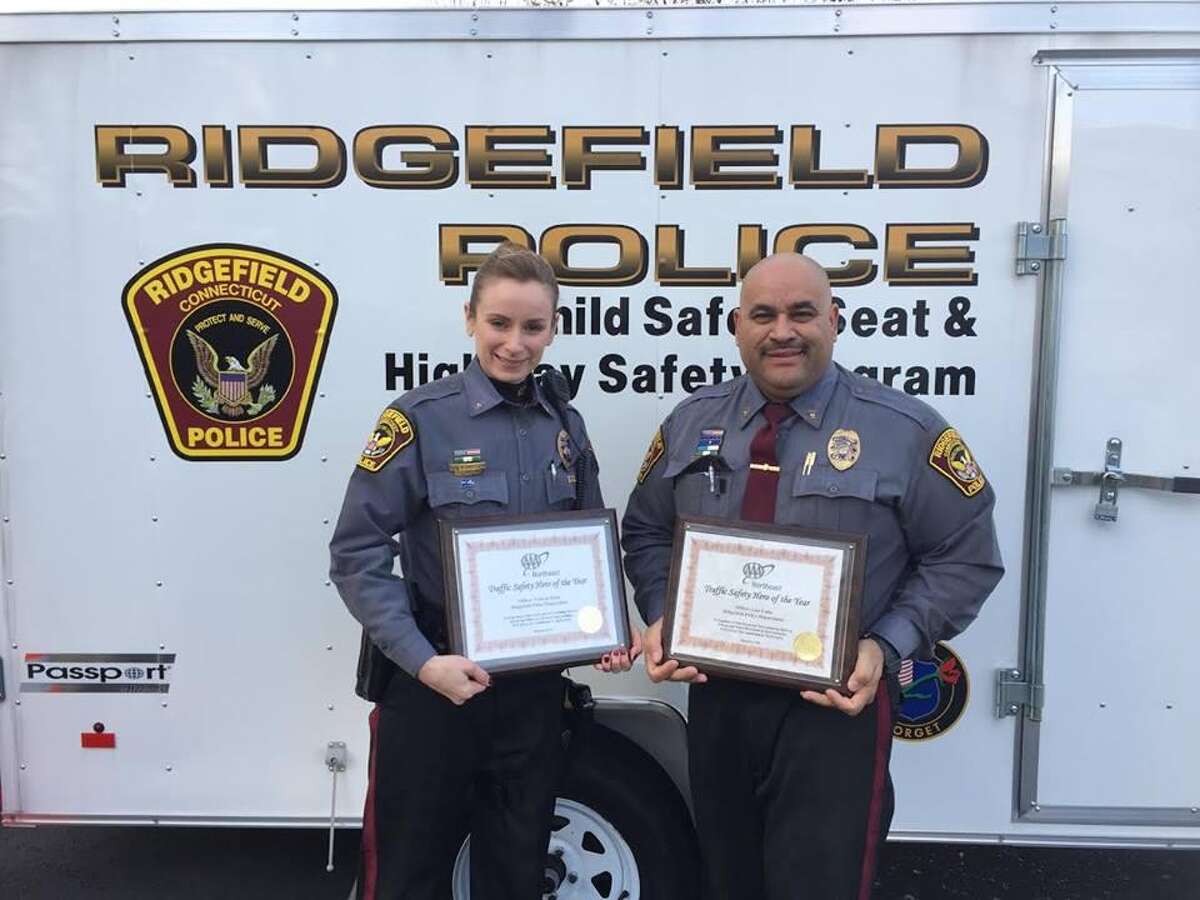 Ridgefield officers honored for traffic safety