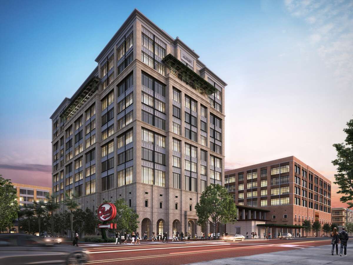 Renderings show 10-story and 6-story office and retail buildings planned for the Pearl Brewery area ahead of a Dec. 21 city vote.