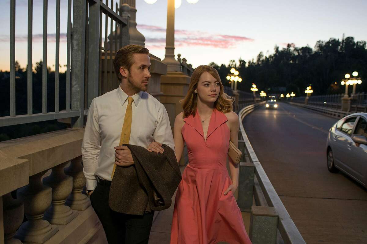 Ryan Gosling as Sebastian and Emma Stone as Mia in a scene from the movie "La La Land" directed by Damien Chazelle. (Dale Robinette/Lionsgate/TNS)