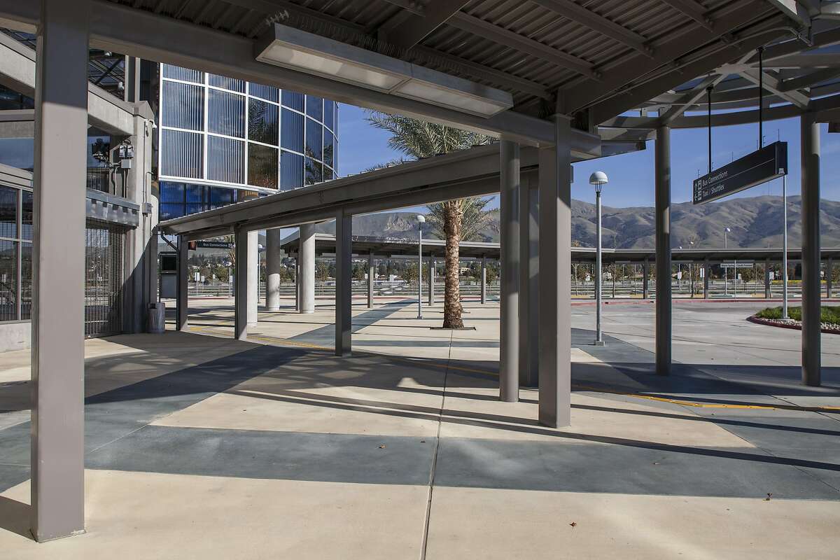 The new Warm Springs/South Fremont BART station in Fremont, California, USA 19 Dec 2016. (Peter DaSilva/Special to The Chronicle)