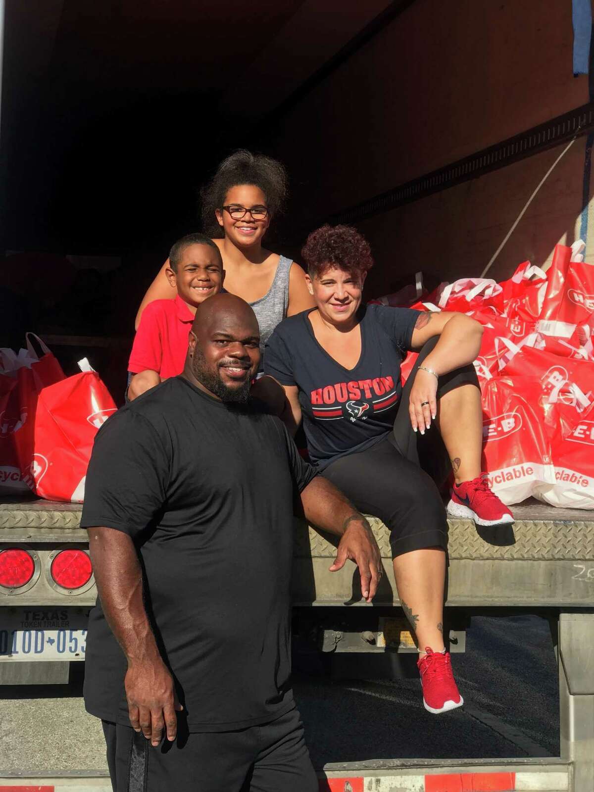 Houston Astros - Vince Wilfork and his family came out to visit us