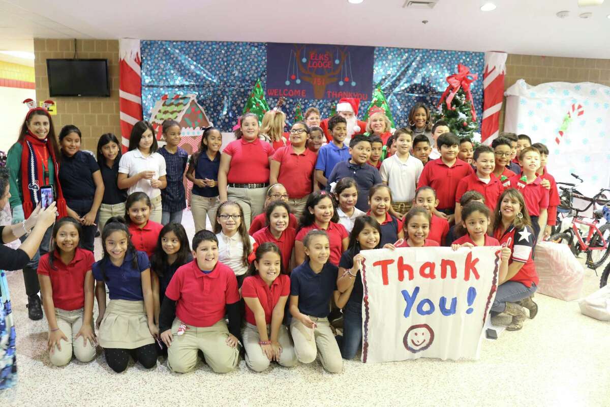 Forty-one Stafford Elementary fourth-graders received an early Christmas surprise Dec. 15. Elks Lodge 151, based in Stafford, donated 41 bicycles and helmets to the students during a Christmas celebration ceremony at the school.