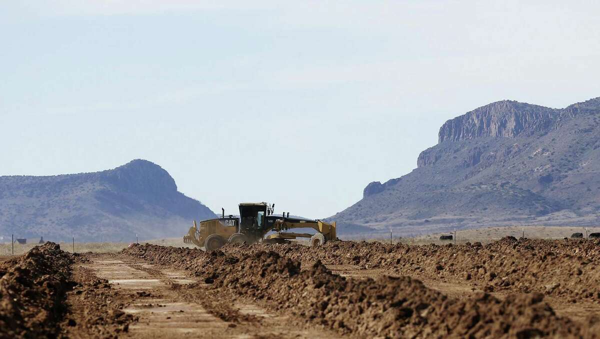 File photo of the Trans-Pecos Pipeline Project. The project plans on transporting natural gas from a collection facility west of Fort Stockton into Mexico, 12 miles upriver from Presidio. Four new U.S.-to-Mexico pipelines are expected to come on line next year with two more expected to start moving in 2018. In the next three years, that U.S. to Mexico export capacity is projected to double, according to recent reports from the EIA.