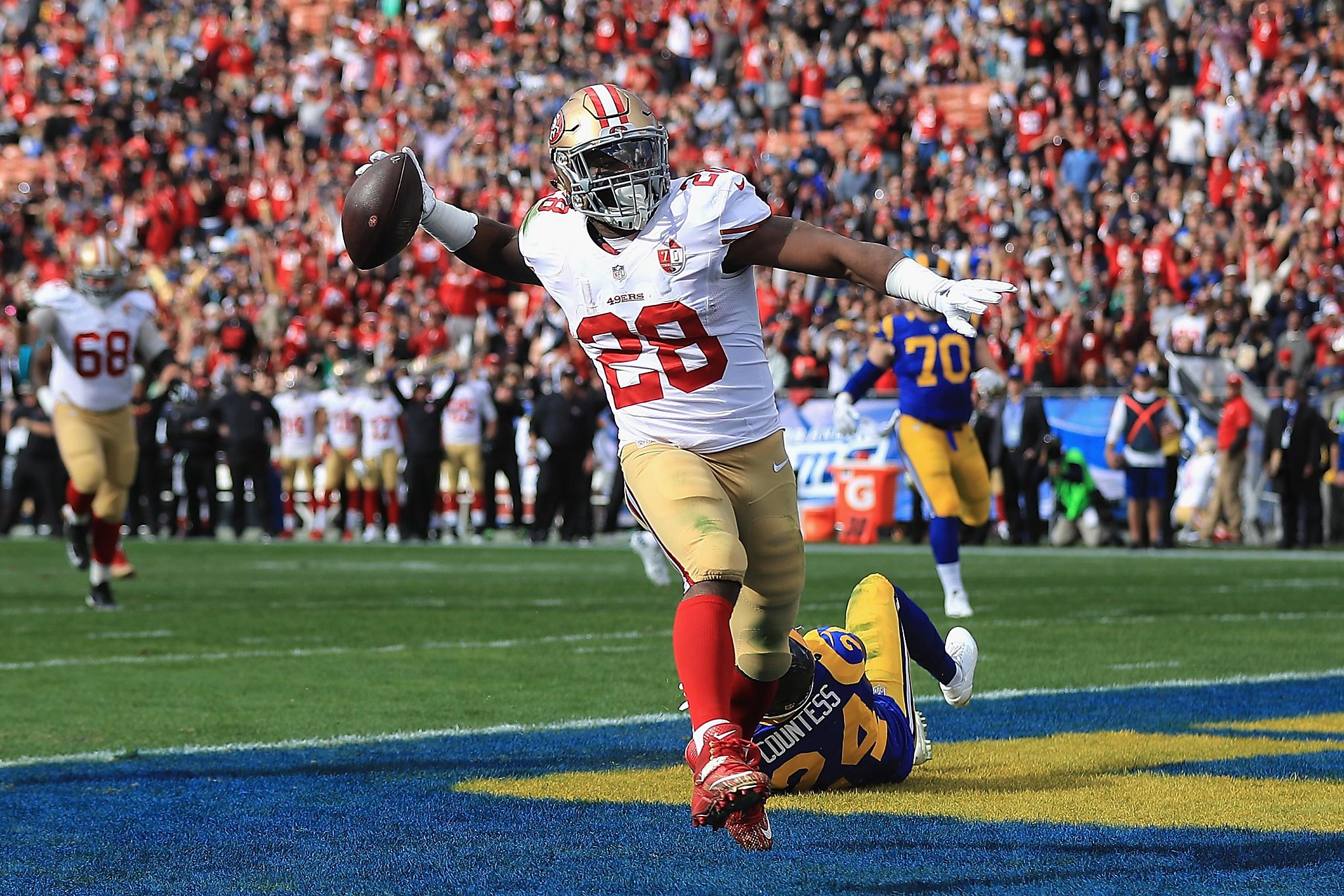 2015 San Francisco 49ers Carlos Hyde #28 Game Issued Black