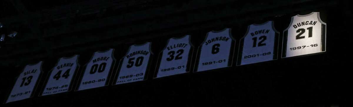 spurs retired numbers