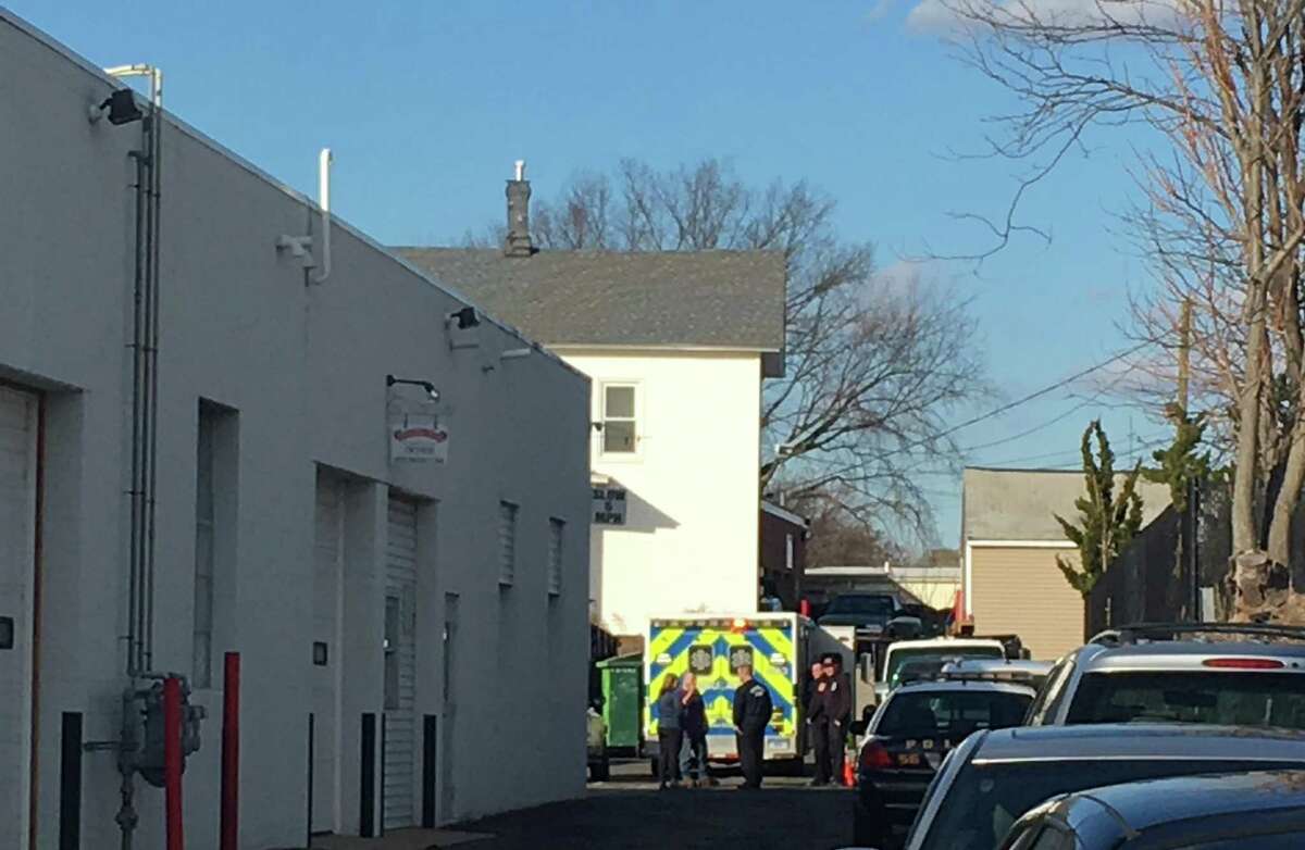 Police are investigating after a man fell from a two-story building on Broad Street in Norwalk on Tuesday. The flat-roofed building, which houses Fastenal, Overhead Door Co., and Norwalk Cross-Fit, is approximately 20 to 25 feet in height.