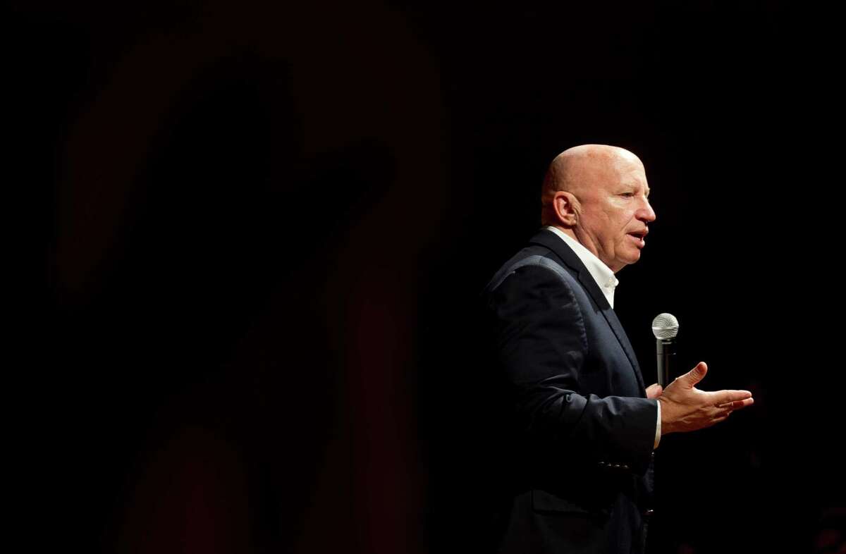 U.S. Rep. Kevin Brady, R-The Woodlands, addresses tax reform during a town hall meeting with students at Caney Creek High School Nov. 3 in Conroe. Brady answered students' questions and spoke about the election, health care and tax reform.