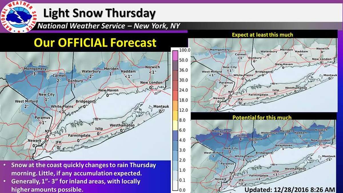 Snow on Thursday? Not so much