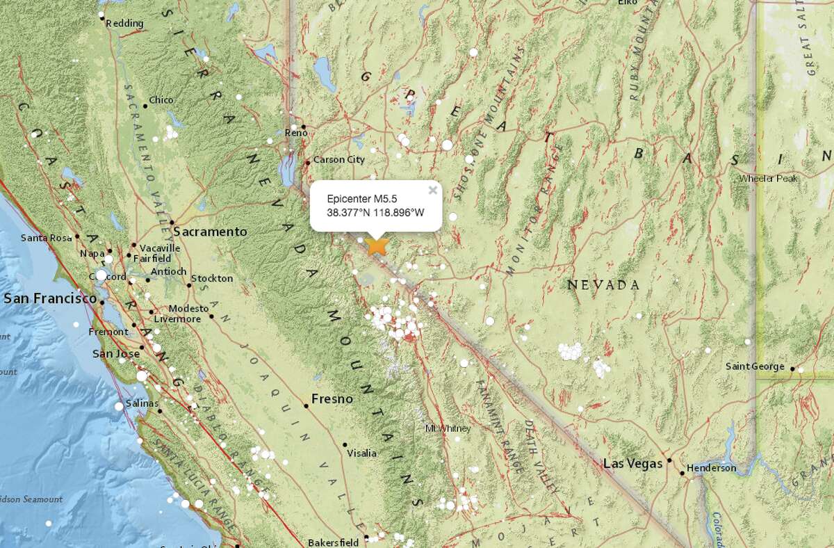 Triple quakes part of massive swarm along CaliforniaNevada border