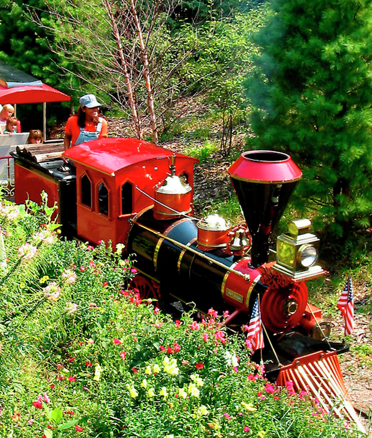 The train at the Children's Zoo turns 50
