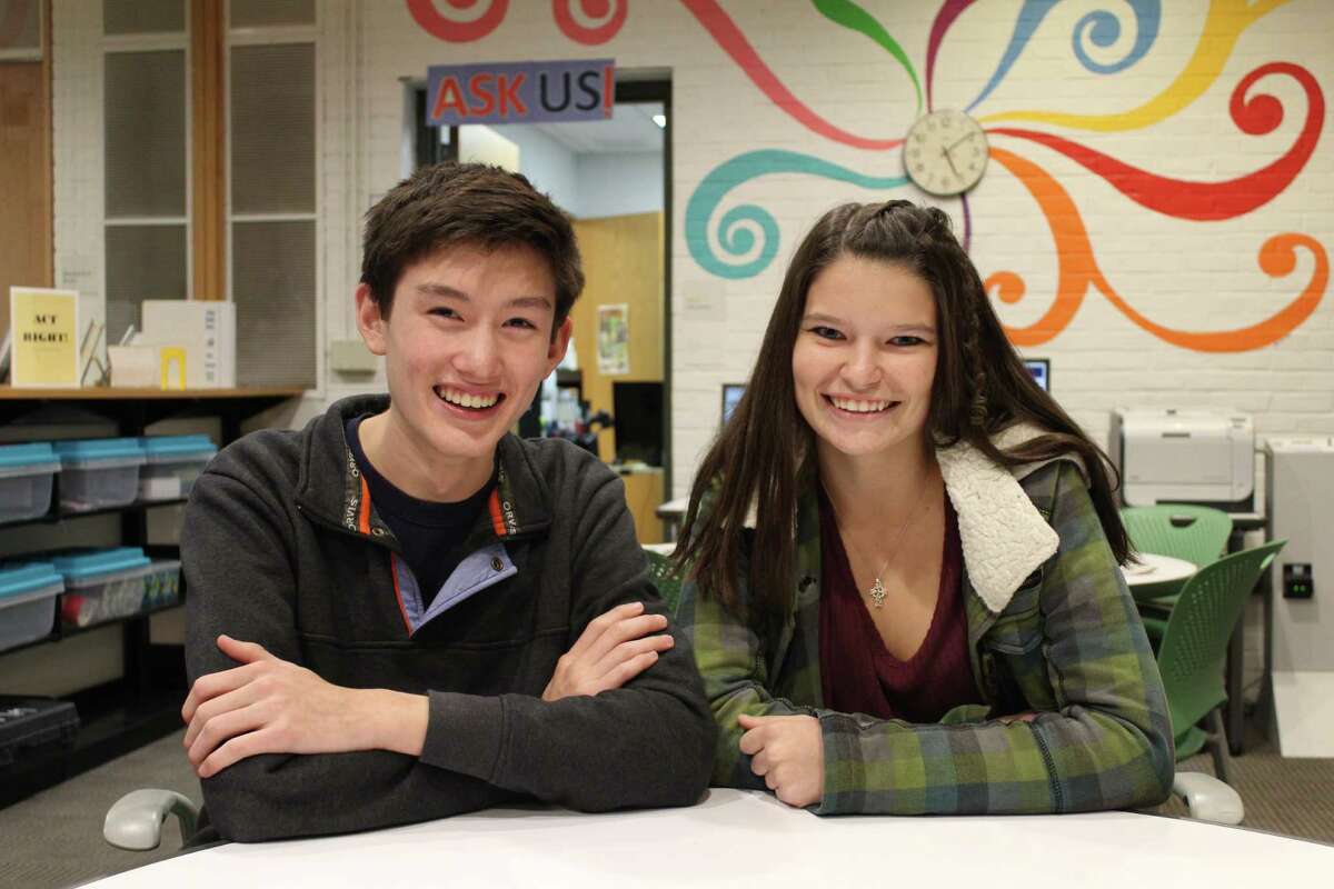 Wilton High School juniors Andrew Noonan and Addie Tanzman helped to launch the Learning Fund.