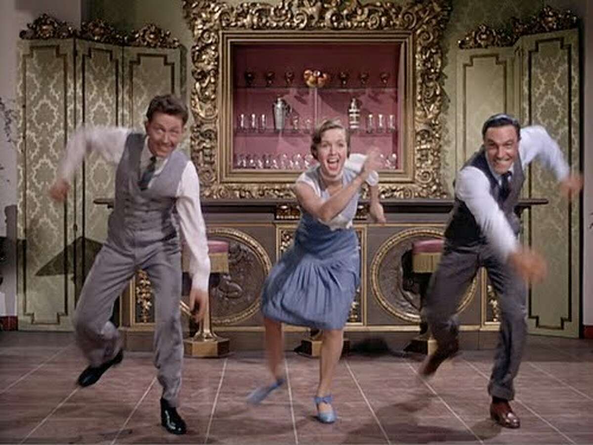 With Donald O'Connor and Gene Kelly