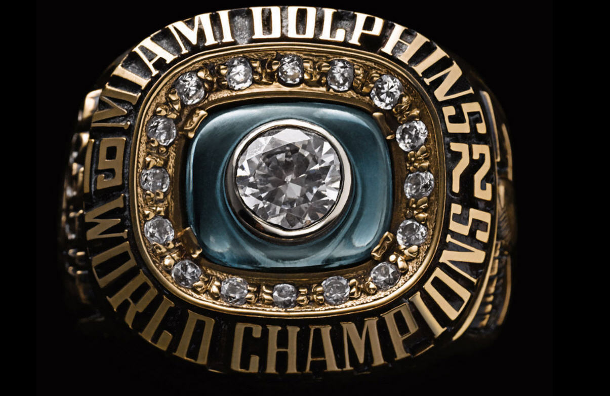 1973 Miami Dolphins Super Bowl Championship Ring 