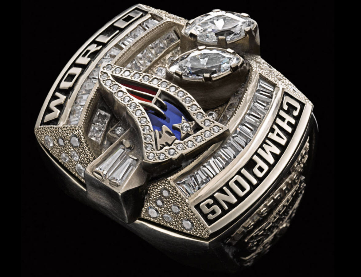 Tom Brady -- Drippin' In Diamonds  Rocks All 4 SB Rings!!!