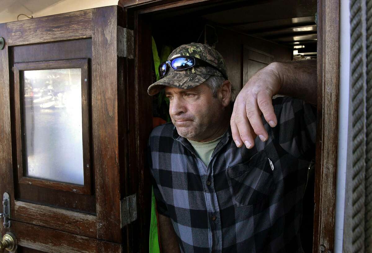 Chris Lawson owner of the Seaward waits for the word to resume fishing for crab while docked in the Spud Point Harbor, as seen on Thursday December 29, 2016, in Bodega Bay, California. Crab fisherman along the coast from Bodega Bay to the Canadian border are holding a strike over the price of crab they are being offered from buyers.