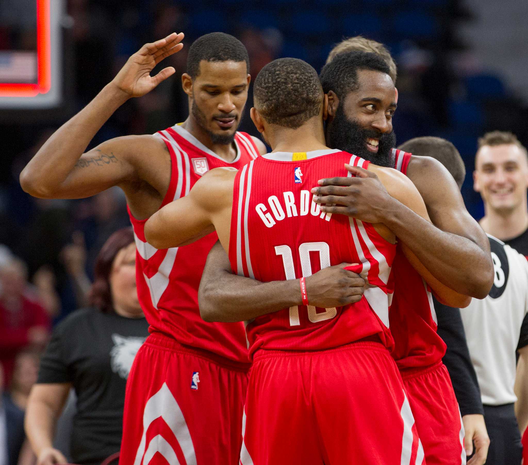 Rockets' improved chemistry passes first test