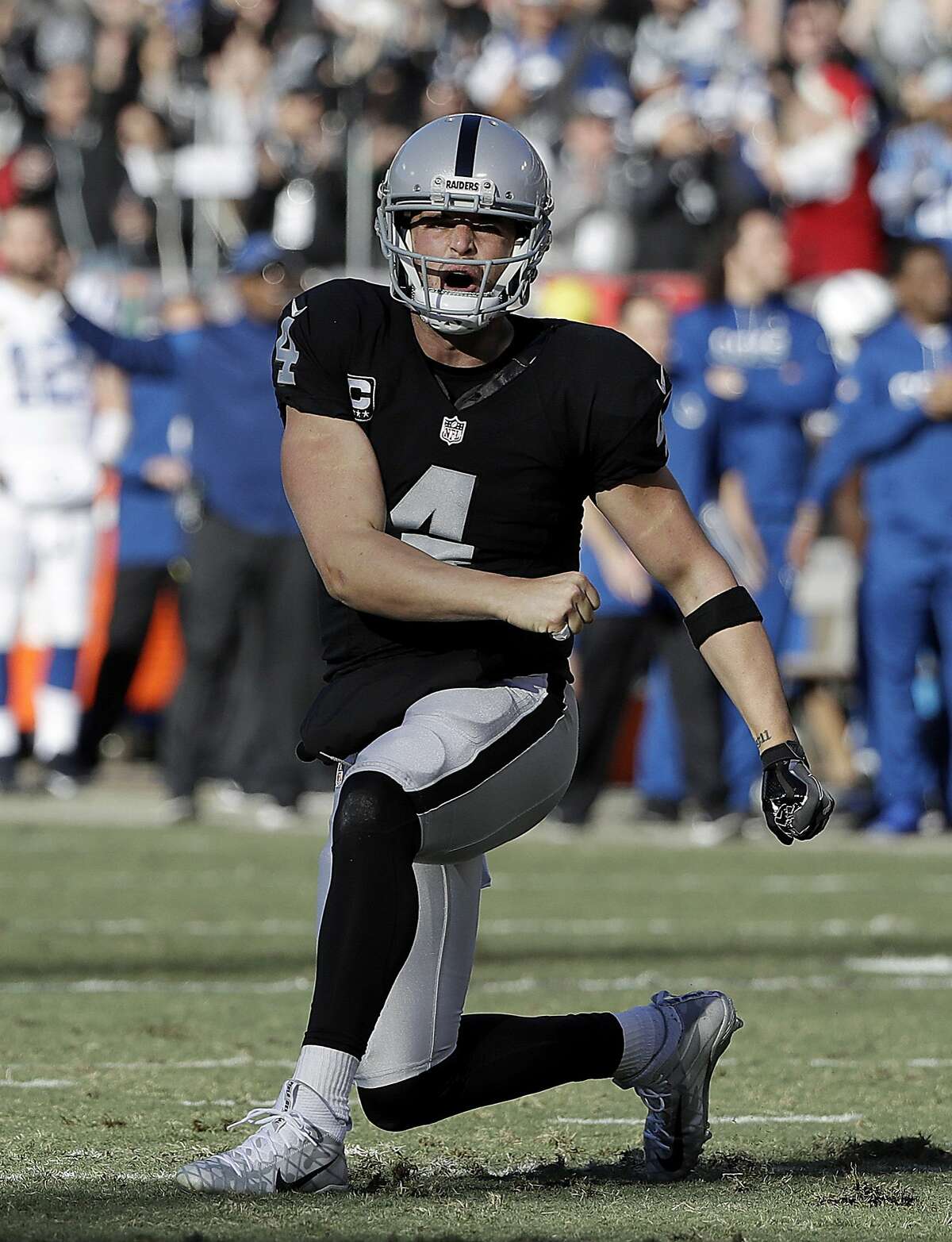 : Derek Carr Oakland Raiders Black Youth Player Home