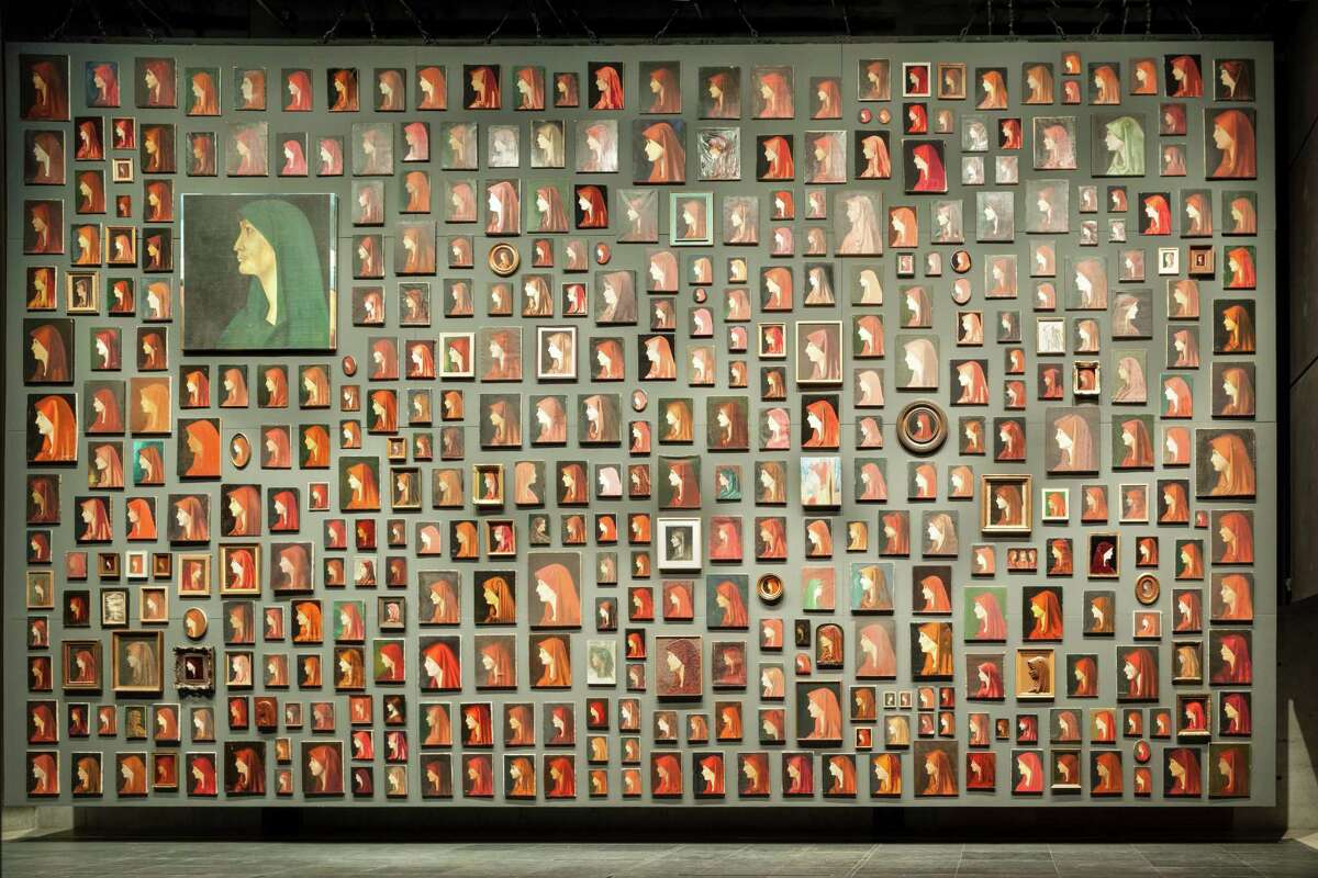 Francis Alÿs' "The Fabiola Project" fills a wall in the Menil Collection's Byzantine Fresco Chapel with copies of a lost painting by little-known French artist Jean-Jacques Henner.