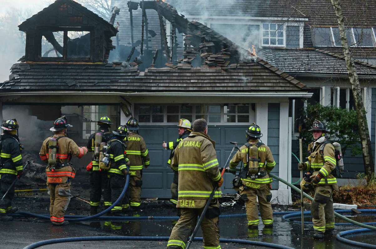 Family escapes injury in New Canaan fire